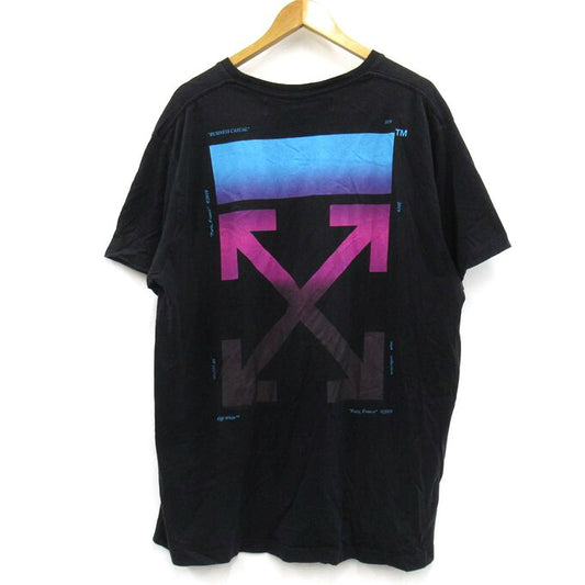 OFF-WHITE Gradient Logo T-Shirt Black Size S