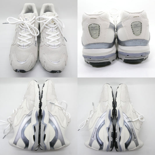 MIZUNO WAVE RIDER 10 White Grey Sneakers
