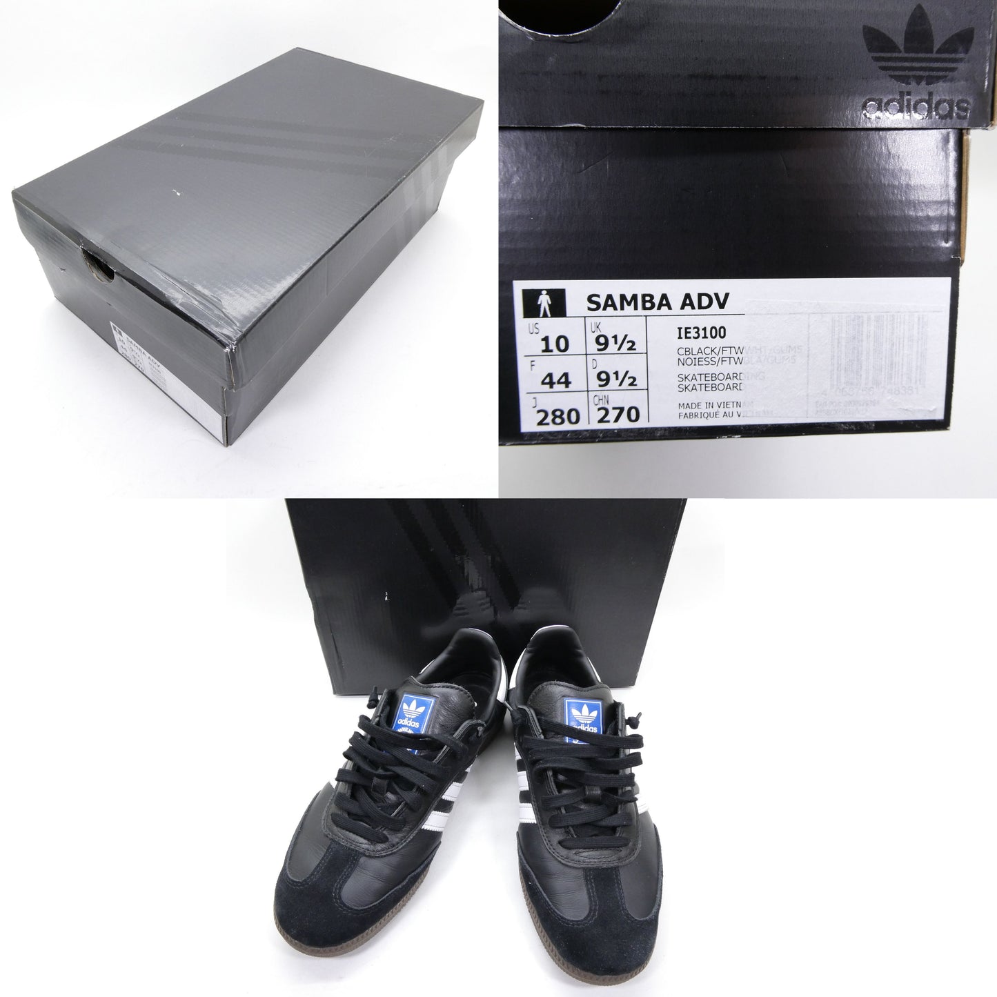 Adidas Samba ADV Skateboarding Black Sneakers