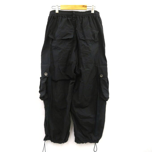 A.F ARTEFACT Nylon Wide Cargo Pants Black Size 2