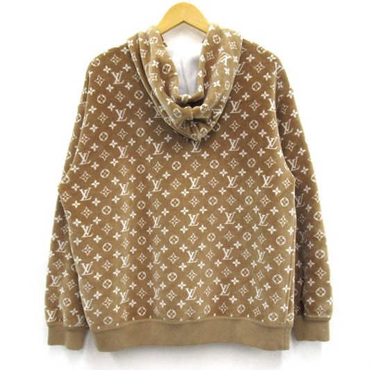 LOUIS VUITTON Monogram Toweling Hoodie Size M