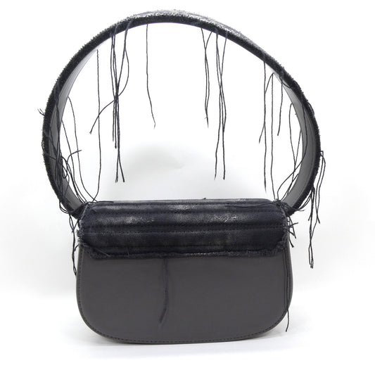 DIESEL 1DR-Iconic Distressed Leather Bag Black Size ONE SIZE