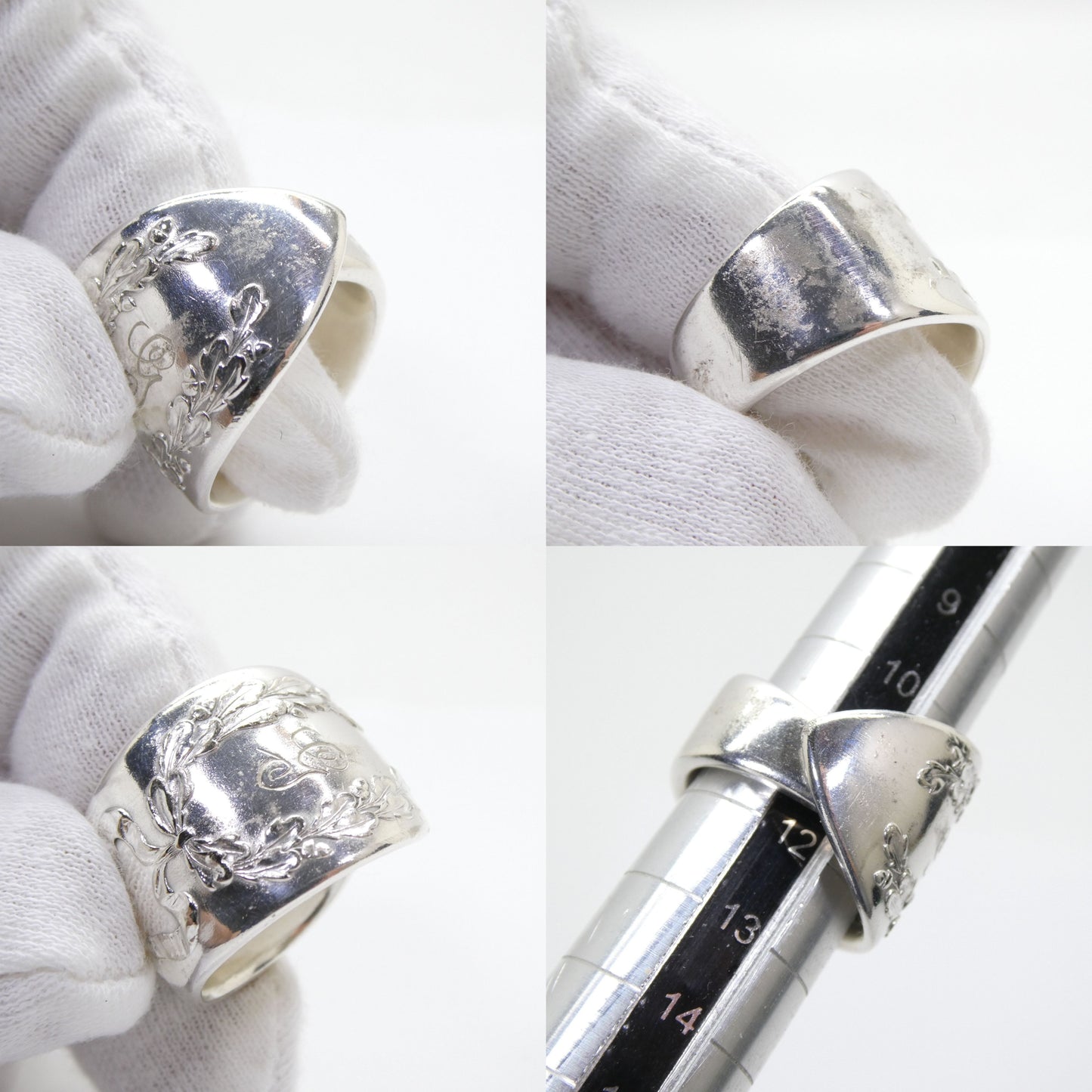 Unknown Vintage Silver Plate Spoon Ring Size ONE SIZE