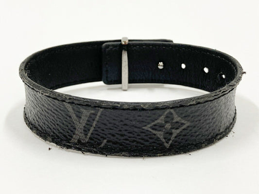 LOUIS VUITTON LV Slim Black Bracelet Size ONE SIZE