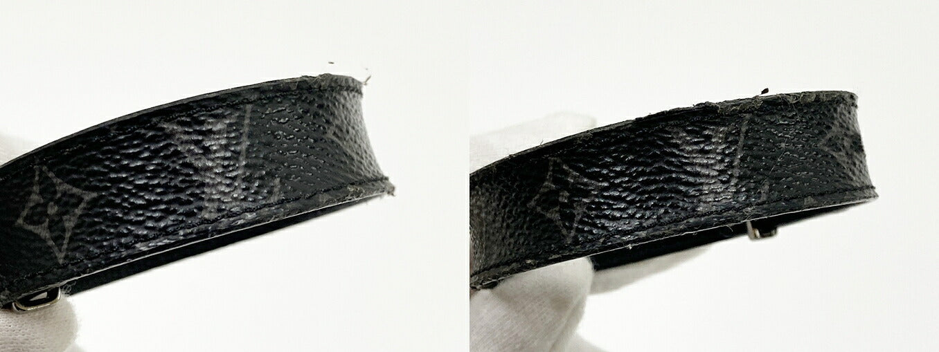 LOUIS VUITTON LV Slim Black Bracelet Size ONE SIZE