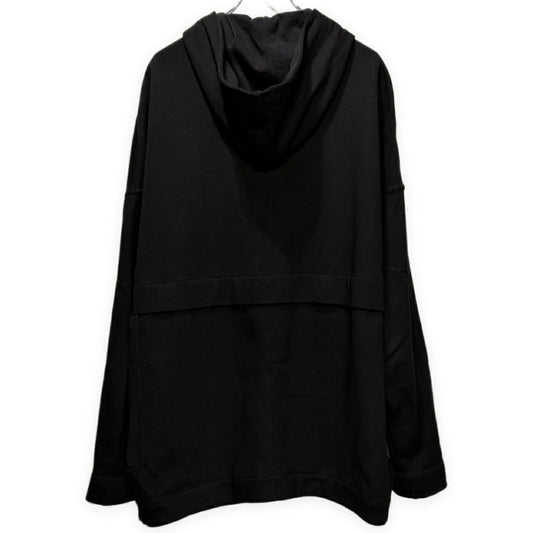 A.F ARTEFACT Cotton Oversized Zip Hoodie Black