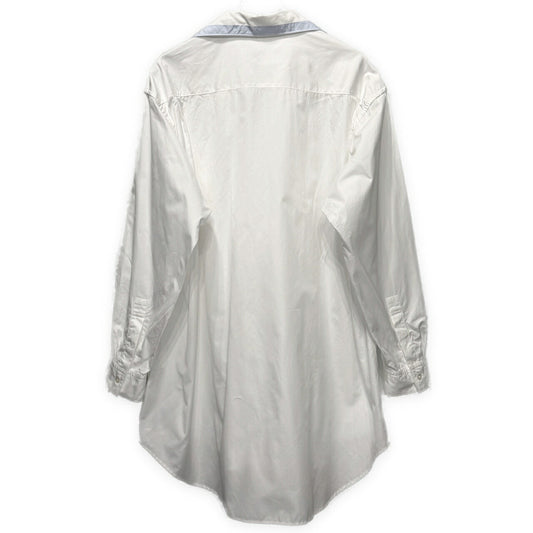 Y's for men 90s Cotton Broad Open Shirt White