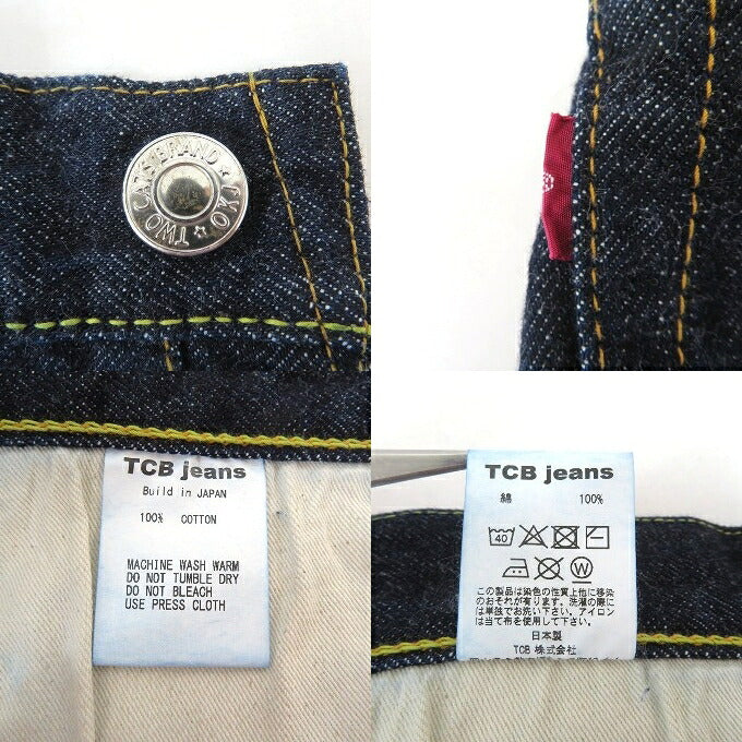 TCB jeans 50s Straight Denim Jeans Indigo Pants Size 32