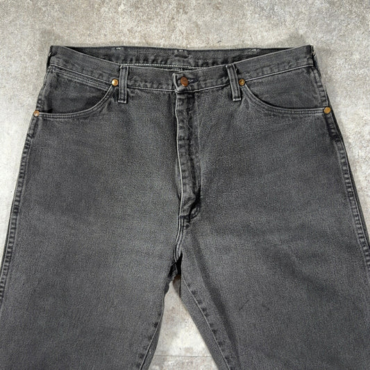 WRANGLER 90s 13MWZWK Black Denim Jeans USA Made Size W36
