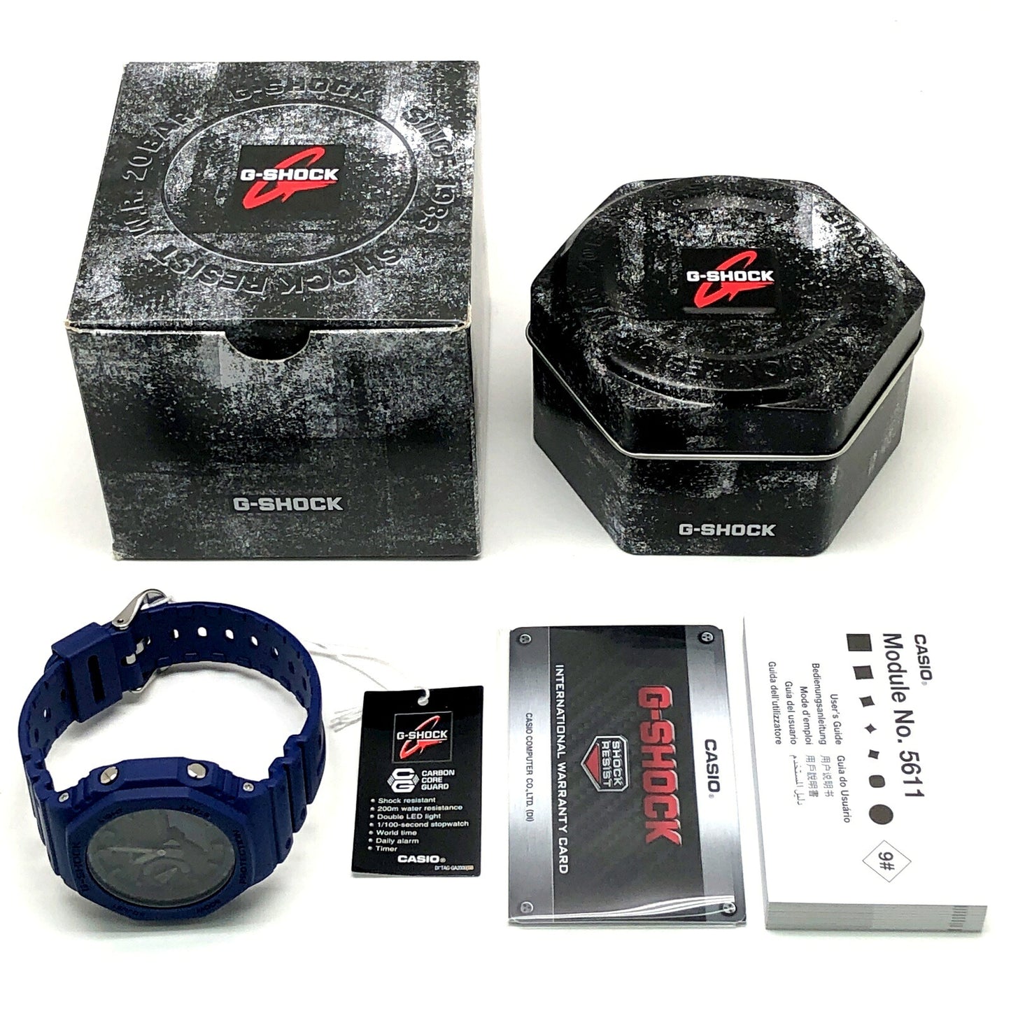 G- SHOCK GA-2100-2A Octagon Casioak Watch Navy Size ONE SIZE