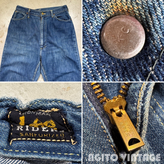 Lee 50s 341-Z Light Oz Denim Early Black Jeans Blue Size W28