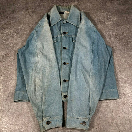 SEARS ROEBUCKS 70s Denim Trucker Jacket Light Indigo