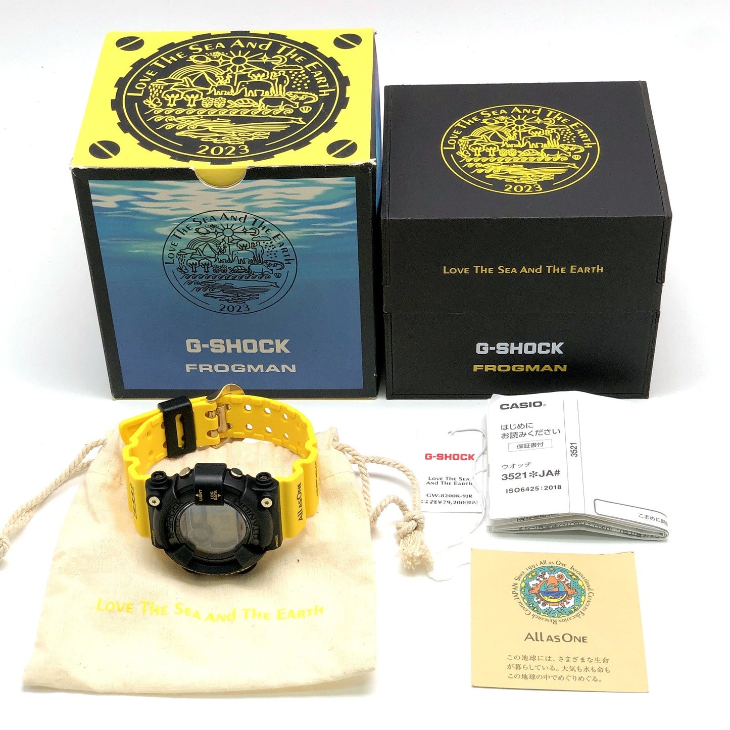 CASIO G-SHOCK FROGMAN GW-8200K-9 Watch Black/Yellow