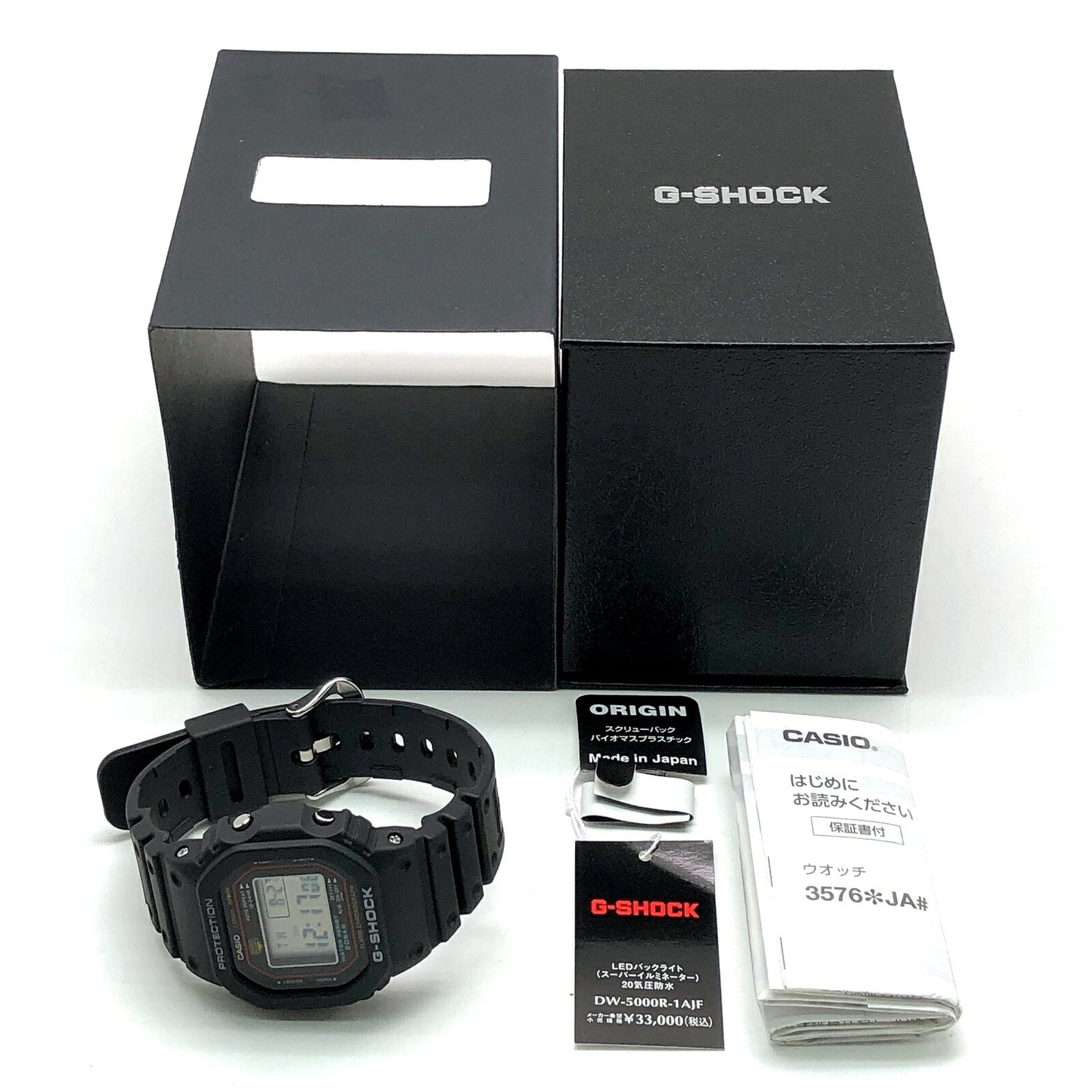 Casio G-SHOCK DW-5000R-1A OG Reissue Screw Back Watch