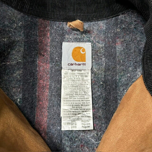 Carhartt 00s Michigan Chore Work Jacket Brown Size 2XL