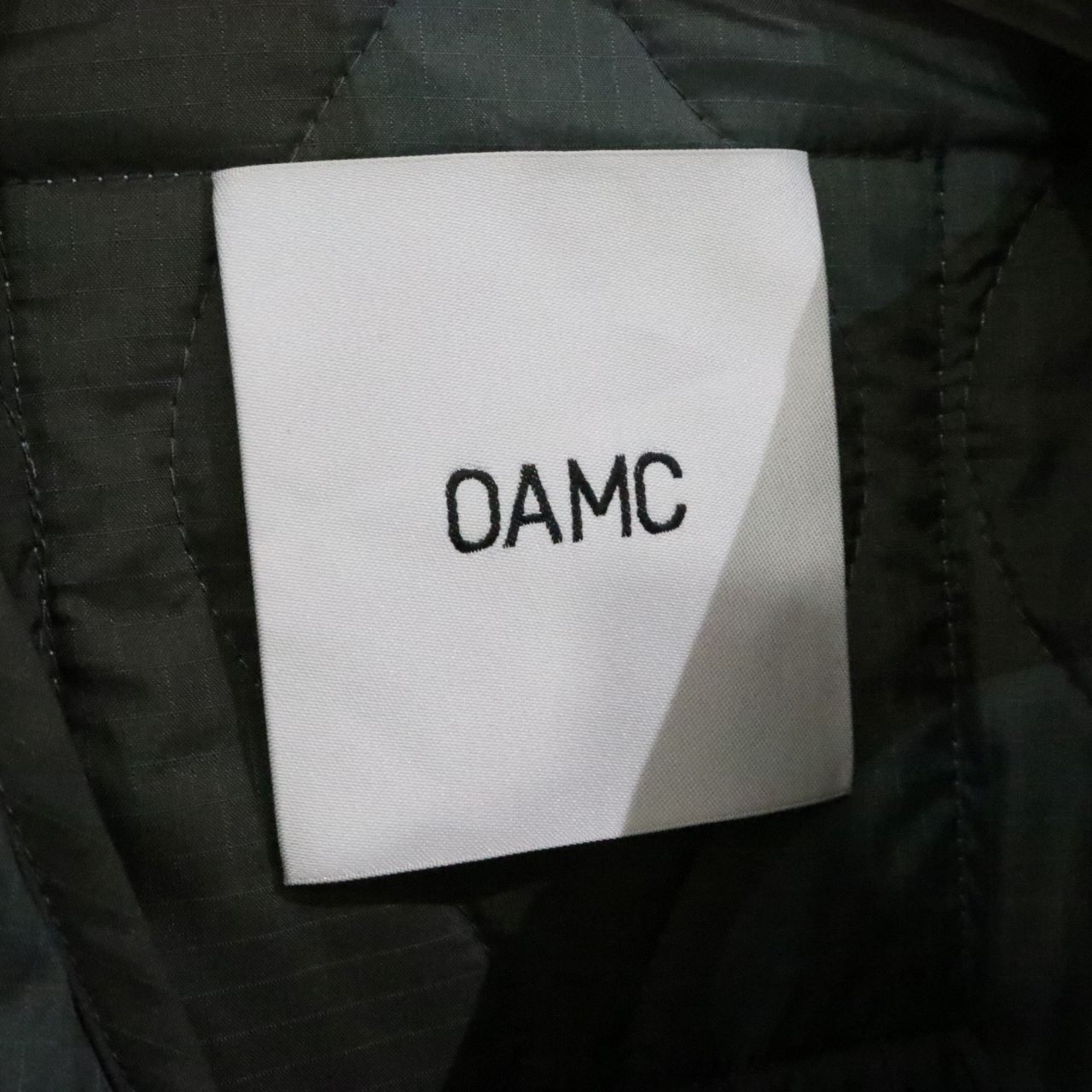 OAMC Camo Quilted Combat Liner Jacket Green Size S