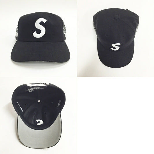Supreme World Famous S Logo 6-Panel Cap Black Size ONE SIZE