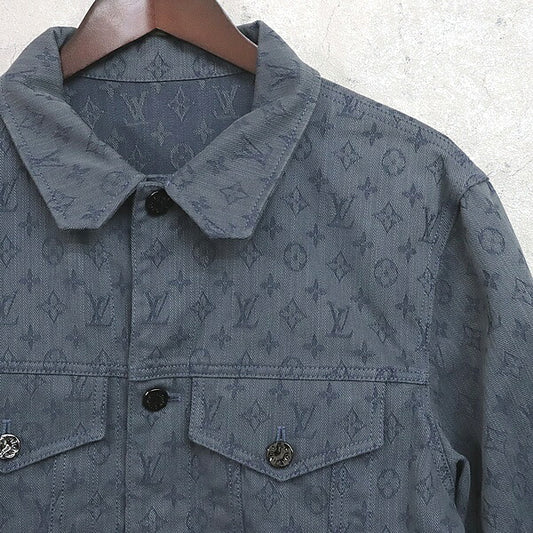 Louis Vuitton 19AW Blue Denim Jacket Size 50