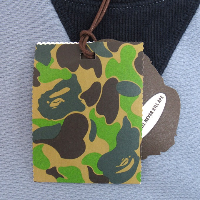 MR. BATHING APE Pullover Crewneck Sweatshirt Blue Size L