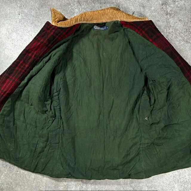 Polo by Ralph Lauren 90s Red Wool Hunting Jacket Size M