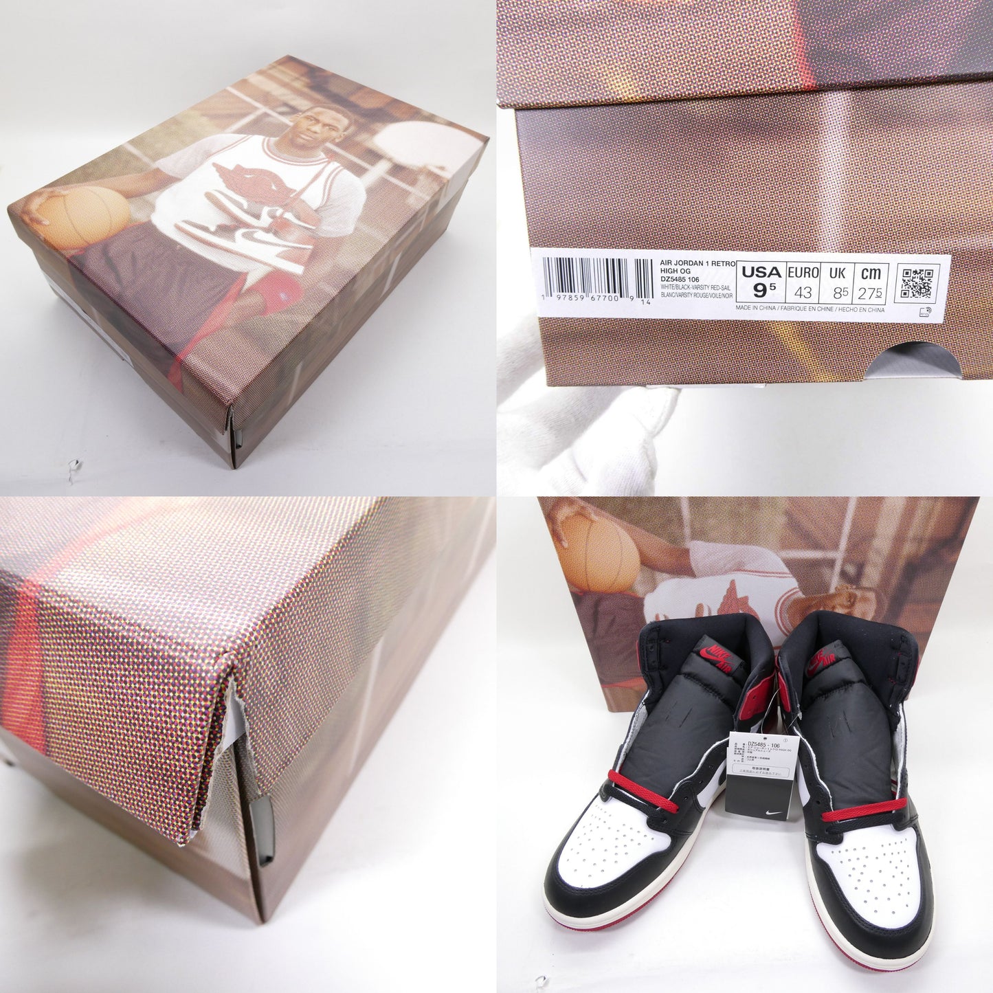 NIKE AIR JORDAN 1 Retro High OG Black Reimagined Sneakers