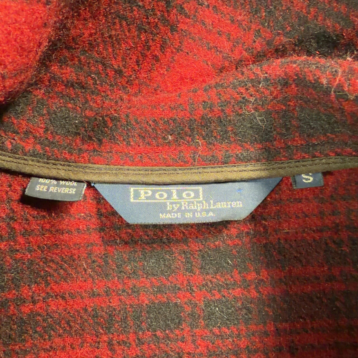 Polo Ralph Lauren NGR 80s Sailor Collar Check Coat Size S
