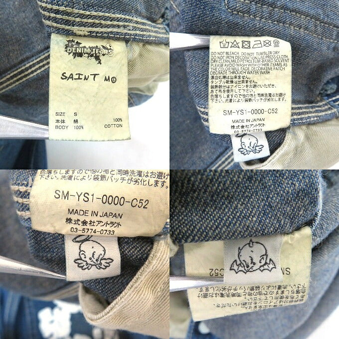 AW DT 24AW Saint Mxxxxxx x Denim Overalls Indigo Size S