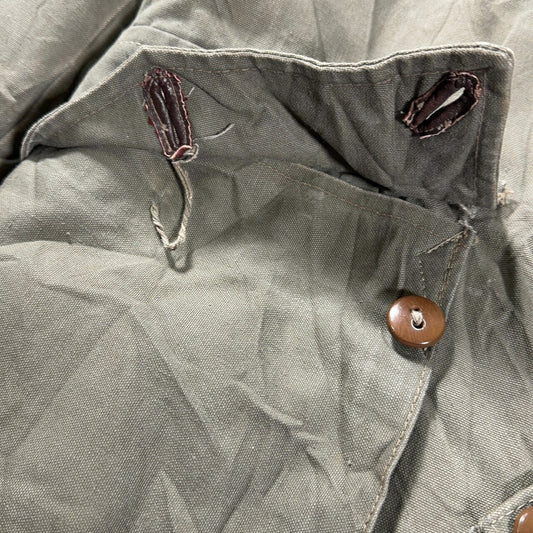 Mats Larsson 1940s Swedish Pilot Canvas Boa Coat