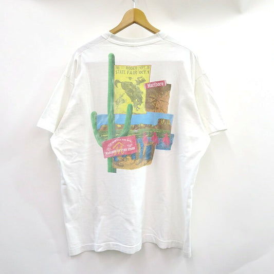 FRUIT OF THE LOOM 90s Marlboro Pocket T-Shirt White Size XL