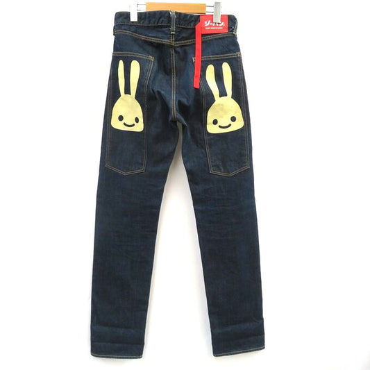 CUNE Big Rabbit Paint Long Pocket Denim Jeans Indigo Pants Size 30