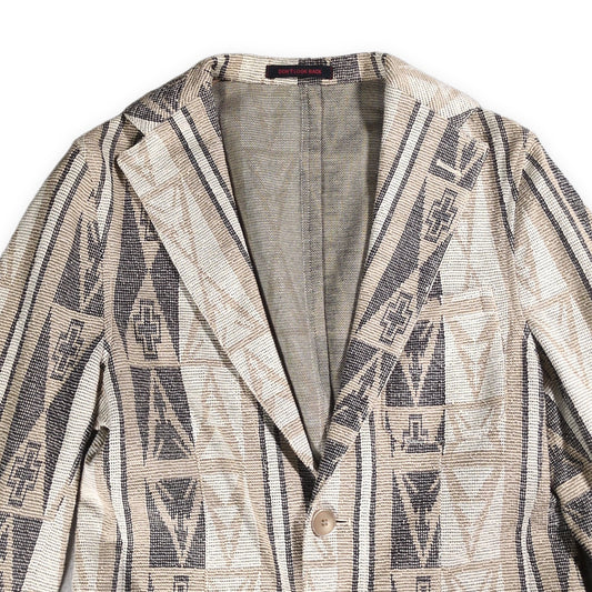 THE GIGI DON'T LOOK BACK Tailored Blazer Beige Size 44