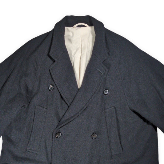 blurhms Classic Wool Double-Breasted Coat Black Size 3