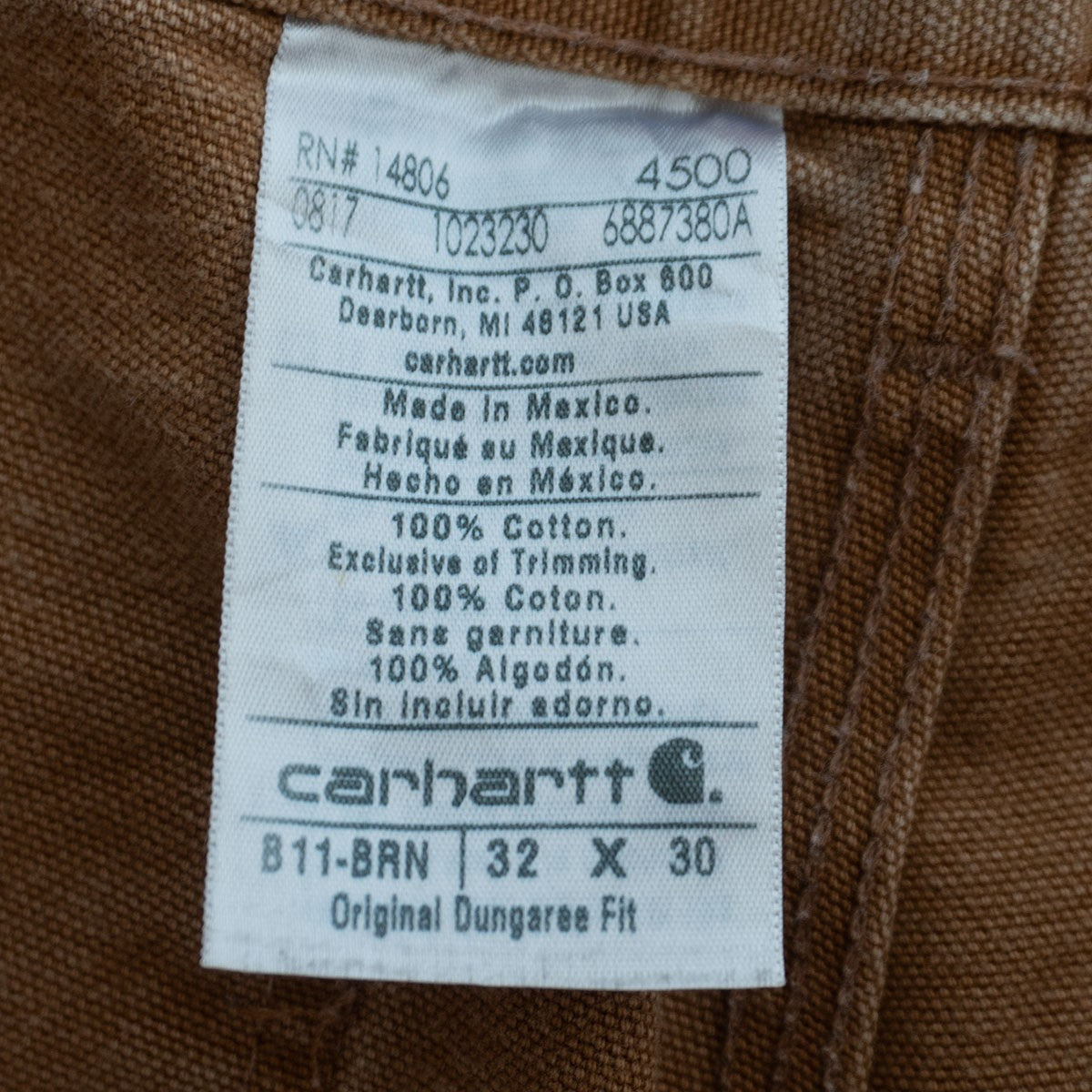 Carhartt Double Knee Painter Pants Size 32×30
