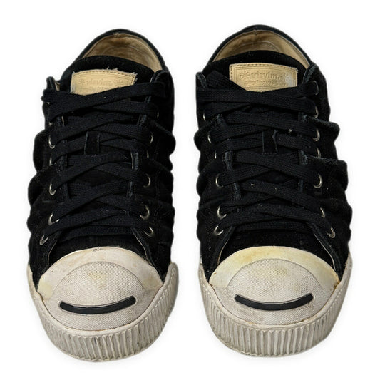 Visvim KOONING Suede Leather Tuck Drape Low-Cut Sneakers
