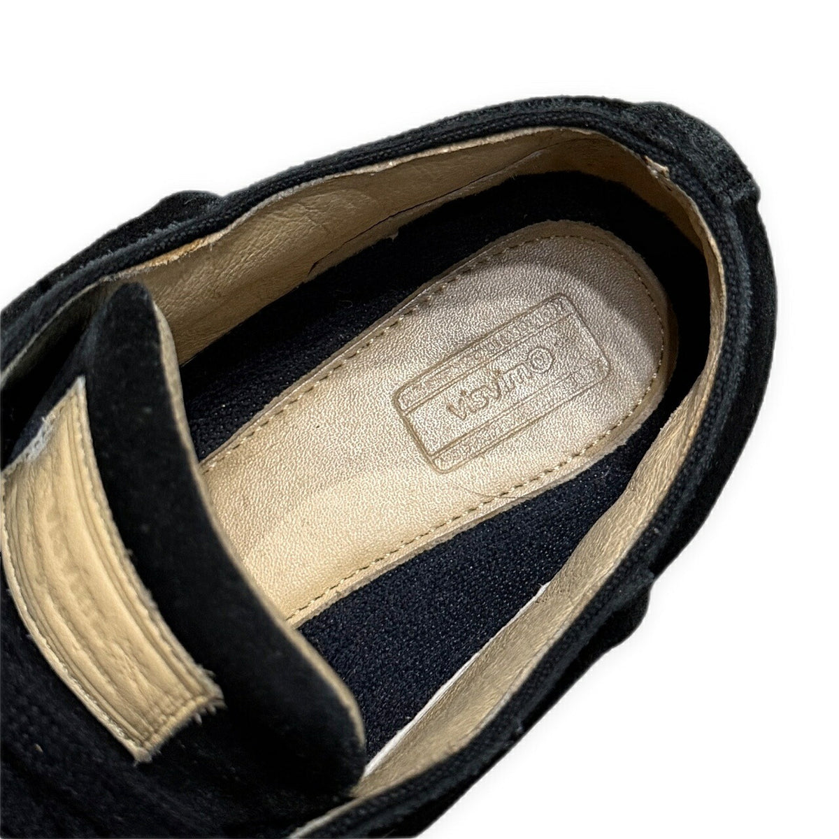 Visvim KOONING Suede Leather Tuck Drape Low-Cut Sneakers