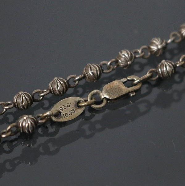 CHROME HEARTS Tiny Beads Silver Necklace Size ONE SIZE