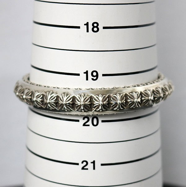 CHROME HEARTS Beat Punk Silver Bangle Bracelet Size ONE SIZE