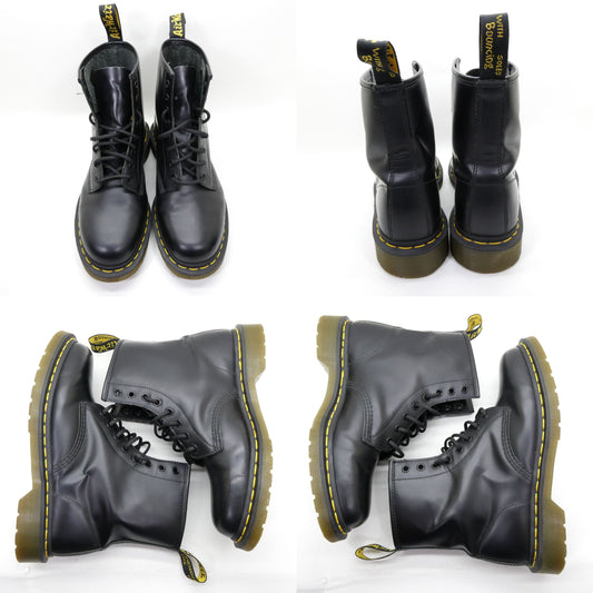 Dr.Martens 1460 8 Eye Lace-up Black Boots Size UK8