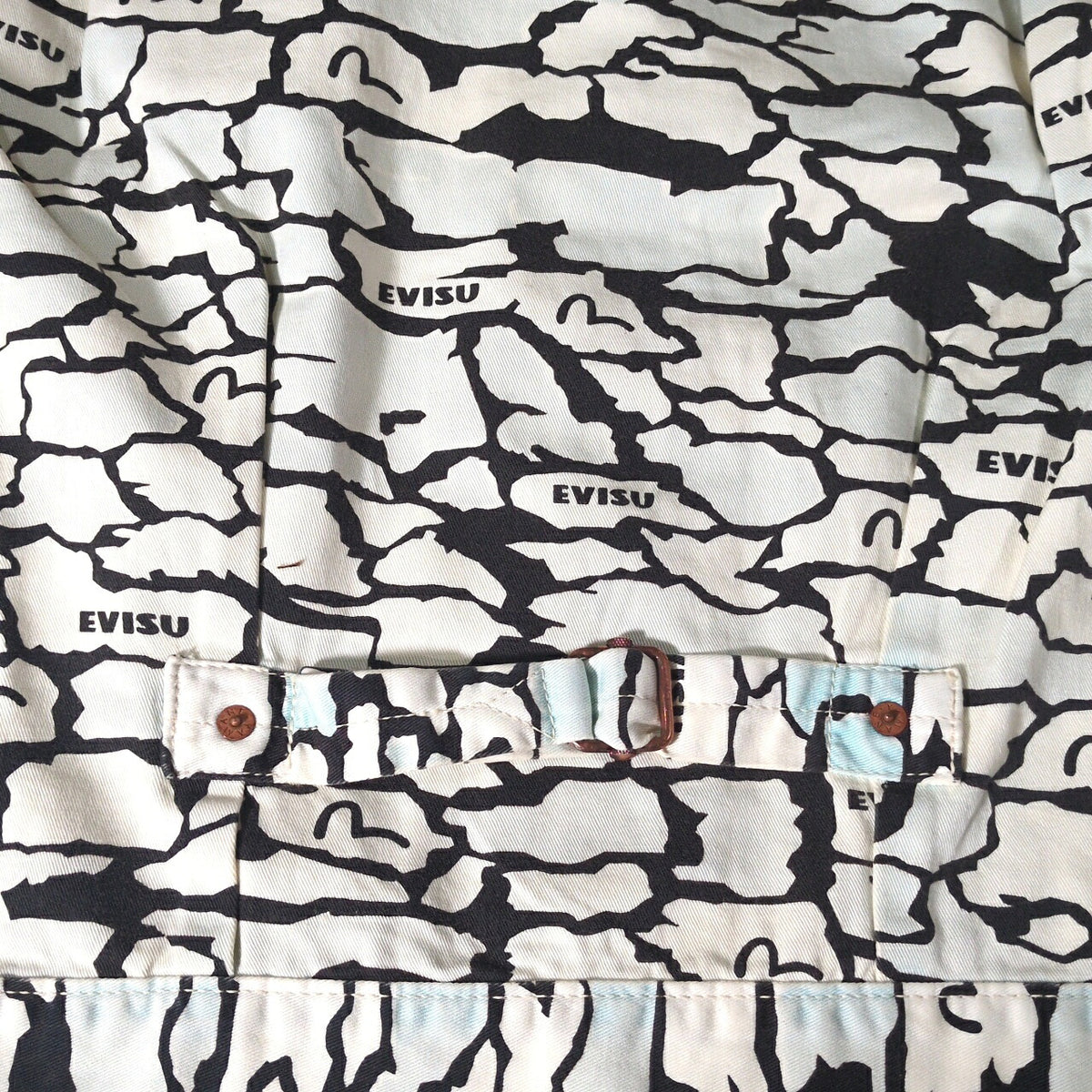 EVISU Lot.1213 Ishigaki Camo 1st Type Jacket White Size 40