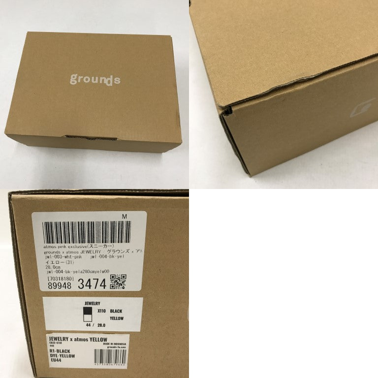 atmos x grounds JEWELRY Black/Yellow Sneakers Size 28