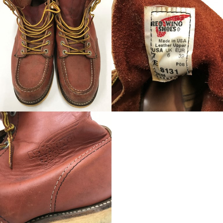 RED WING Irish Setter 8131 Red Boots Size EUR39