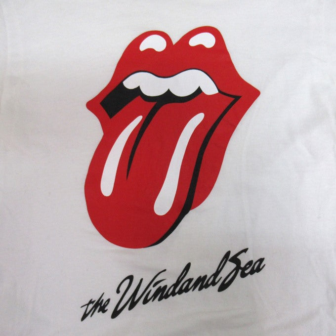 WIND AND SEA x Rolling Stones Tongue T-Shirt White Size S