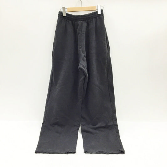 BALENCIAGA Distressed Baggy Charcoal Gray Sweatpants Size XXS