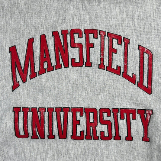 Champion 90s USA Mansfield University Sweatshirt Gray Size L