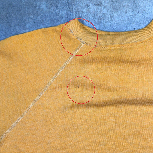 ITV 60s Vintage Mustard Yellow Plain Sweatshirt