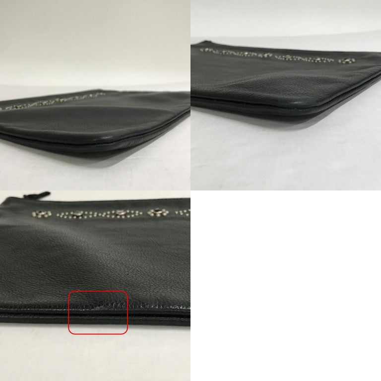 HTC Studded Black Clutch Bag Size ONE SIZE