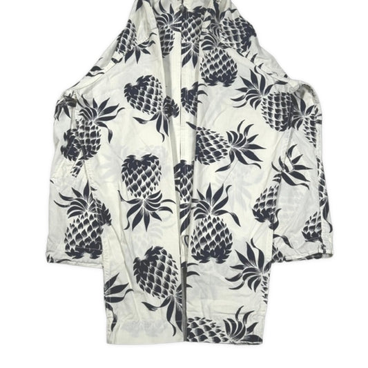SUN SURF Duke Kahanamoku Pineapple Aloha Hoodie White Size M