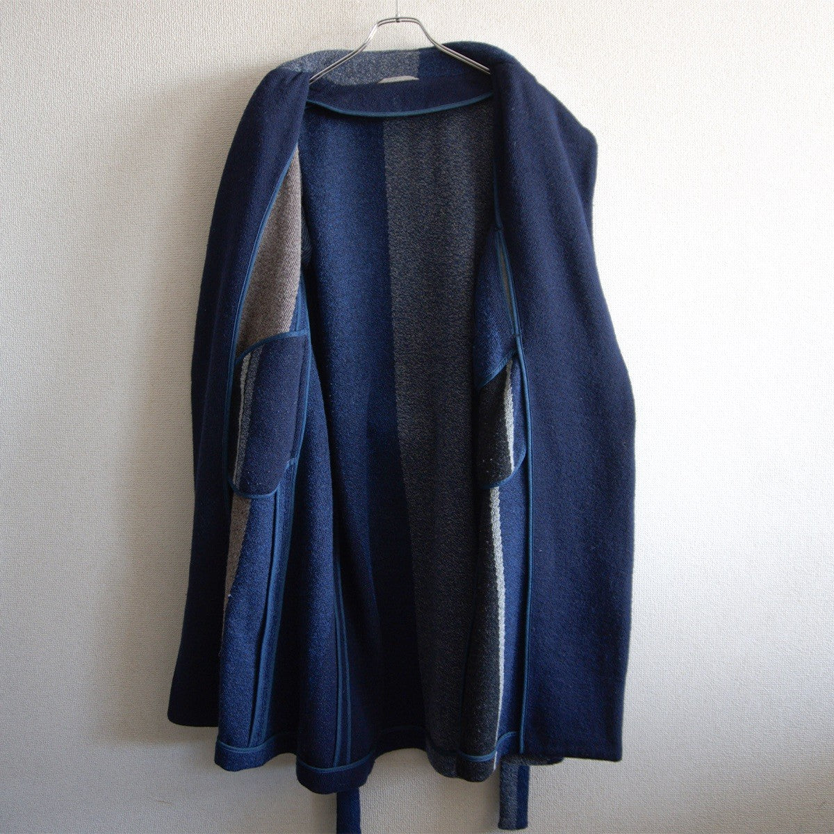 45R Crazy Pleated Wrap Coat Size 2