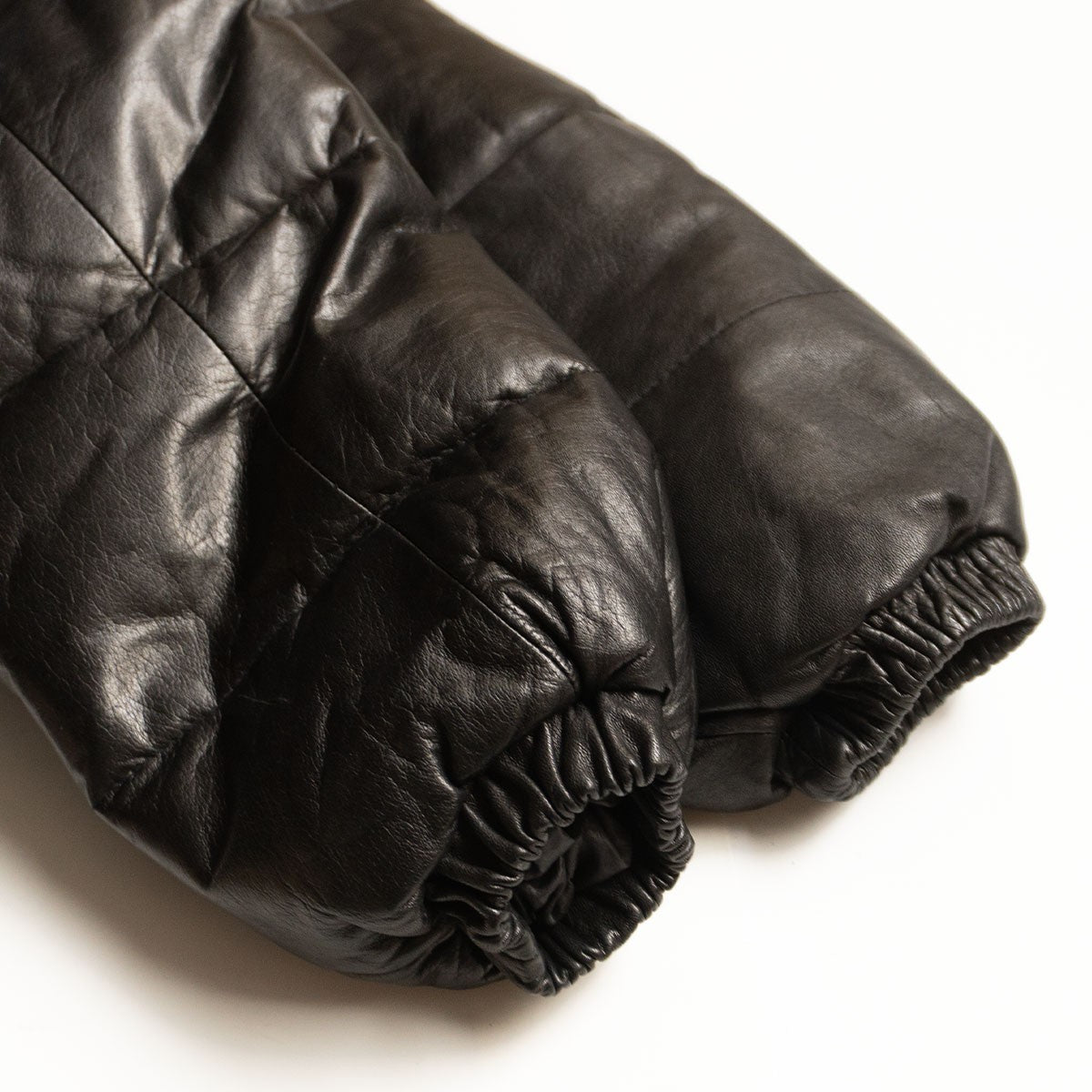 WIND ARMOR Leather down jacket Black Size M