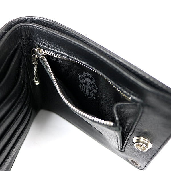 CHROME HEARTS 1 Snap Cross Button Leather Size ONE SIZE